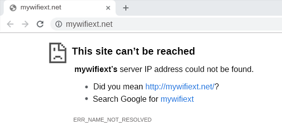 mywifiext not working